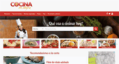 Desktop Screenshot of cocinaconalegria.com